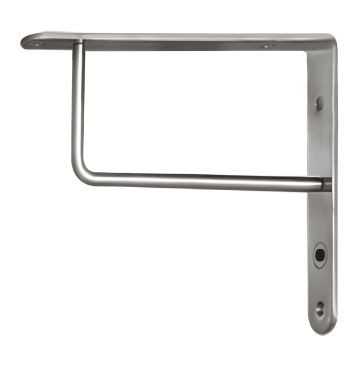 Soporte Fijo Para Pared de Níquel Satinado Recto CEE