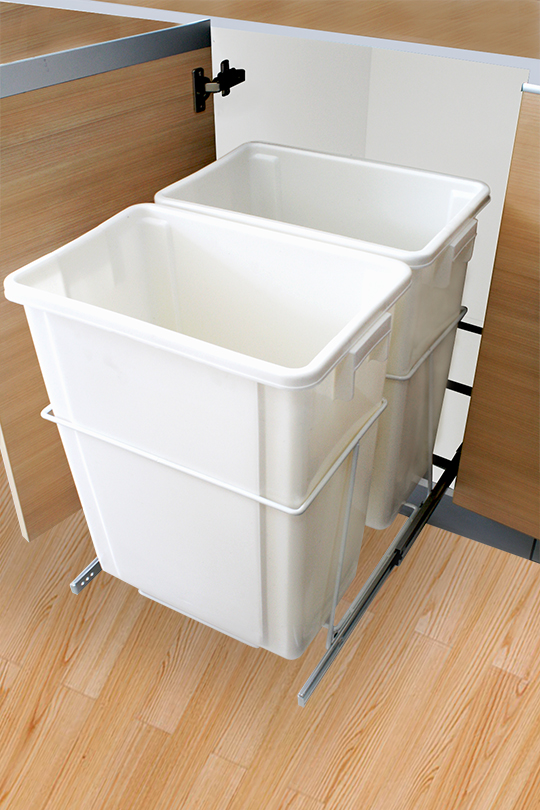 Bote de Basura Blanco Extra Grande - Extraíble CEE M500 2X35L - Escolano